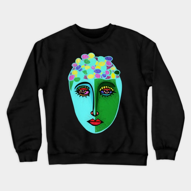 The Flower Girl Crewneck Sweatshirt by RockettGraph1cs